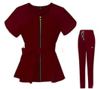 Chymeenes CoreCare Scrub Set | Burgundy