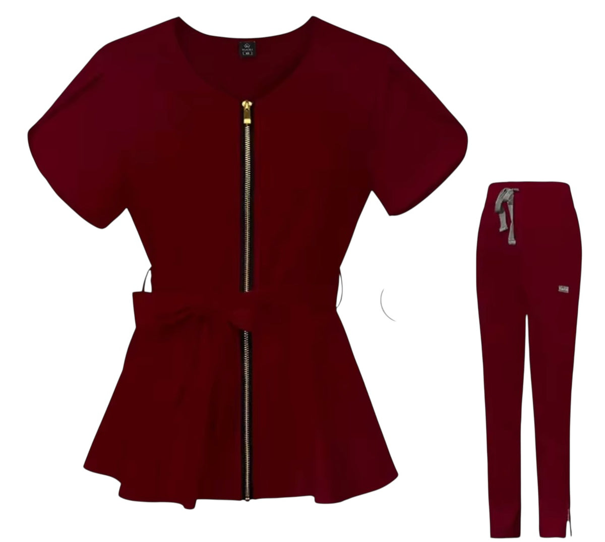 Chymeenes CoreCare Scrub Set | Burgundy