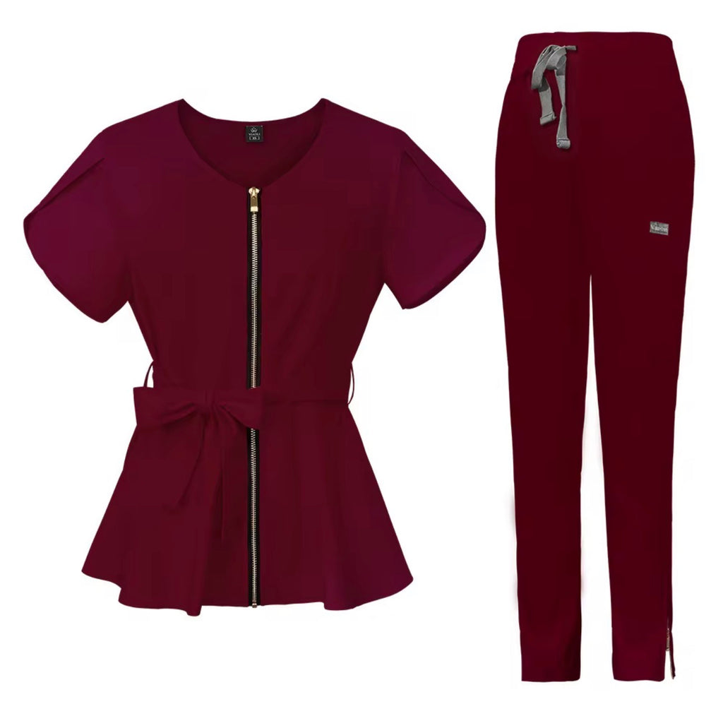 Chymeenes CoreCare Scrub Set | Burgundy