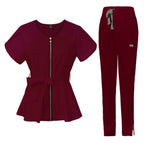 Chymeenes CoreCare Scrub Set | Burgundy