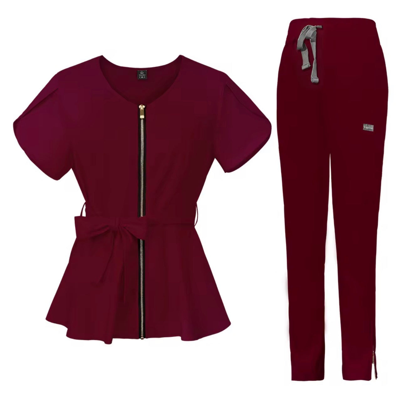 Chymeenes CoreCare Scrub Set | Burgundy