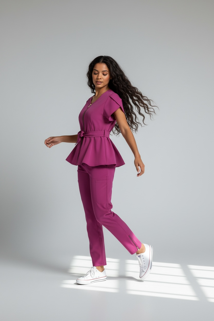 Chymeenes CoreCare Scrub Set | Pink
