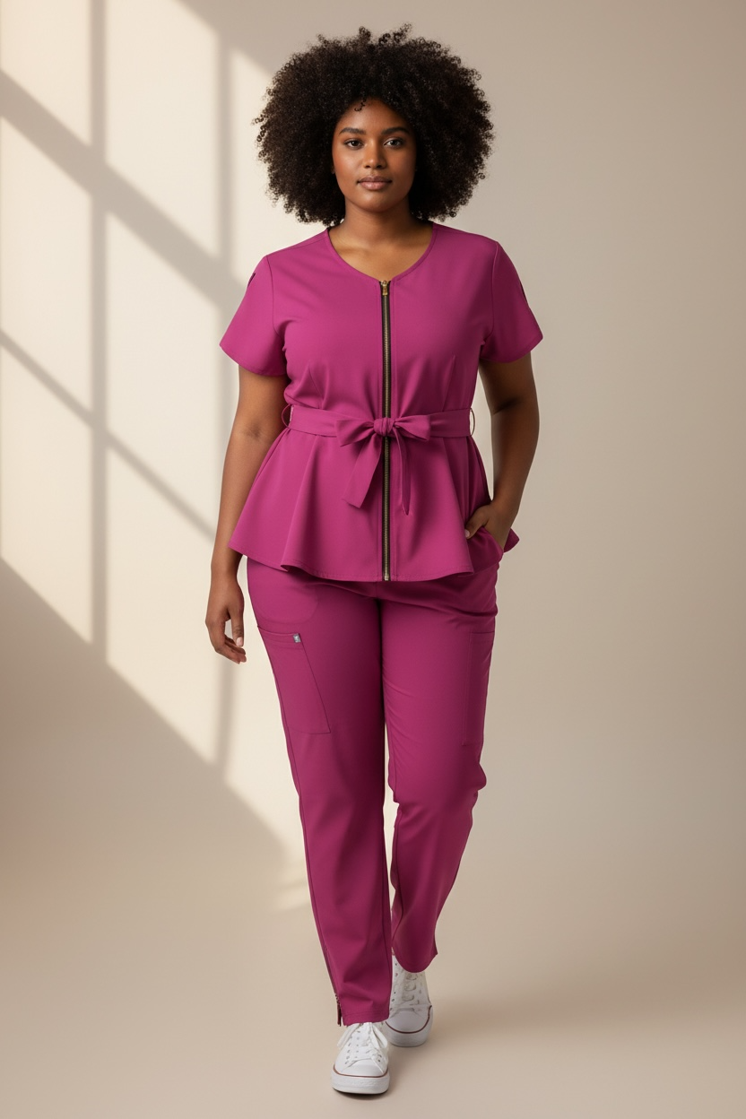 Chymeenes CoreCare Scrub Set | Pink